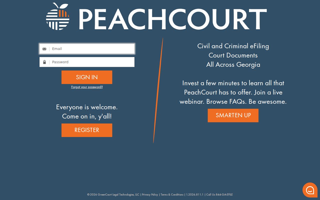 Coweta case search PeachCourt account login
