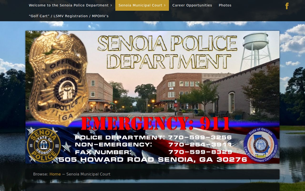 Senoia court docket and Senoia Municipal Court records